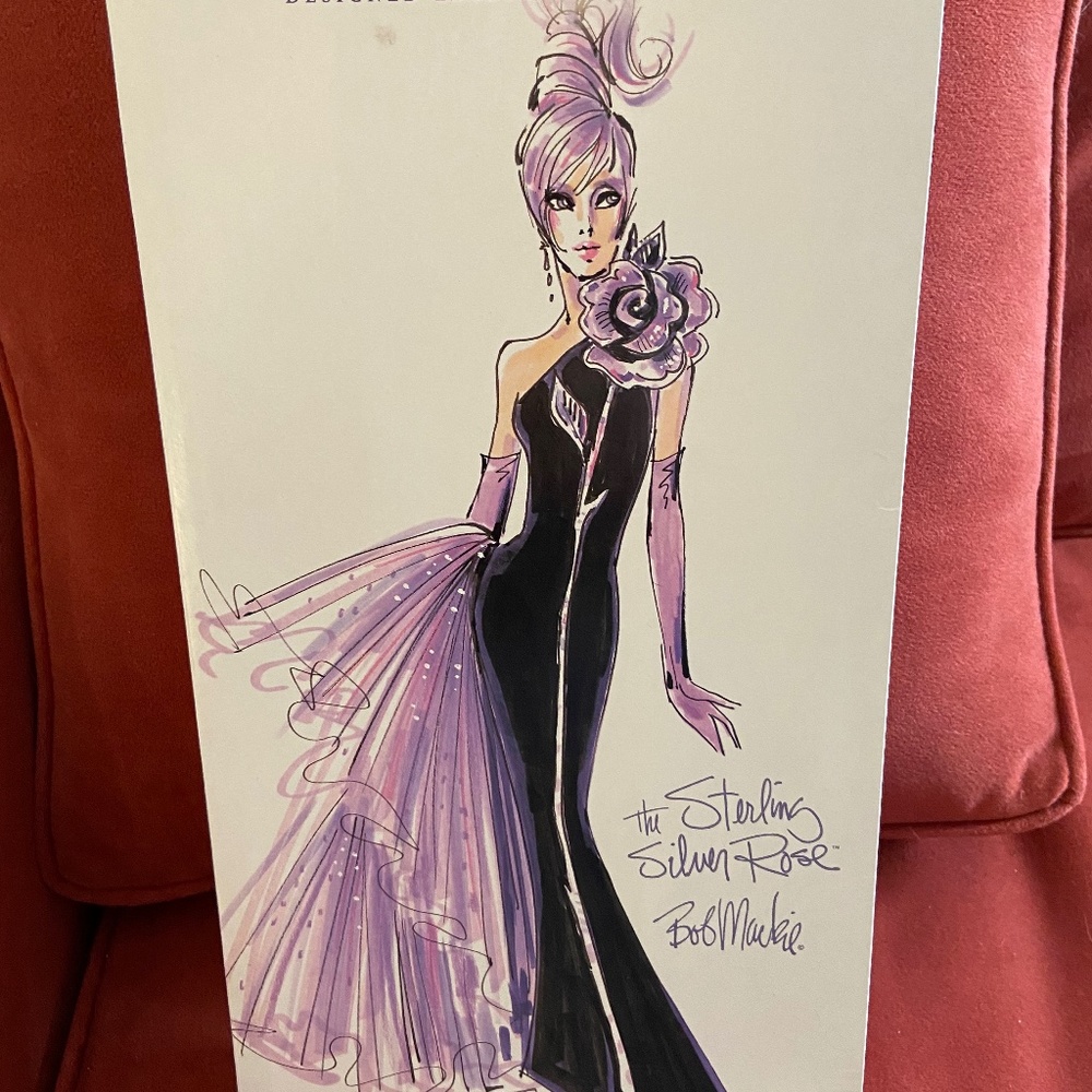 Bob Mackie Silver Rose Barbie